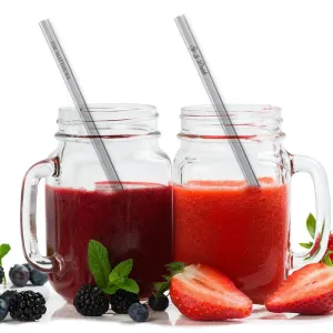 Custom Reusable Straight Stainless Steel Drinking Straws