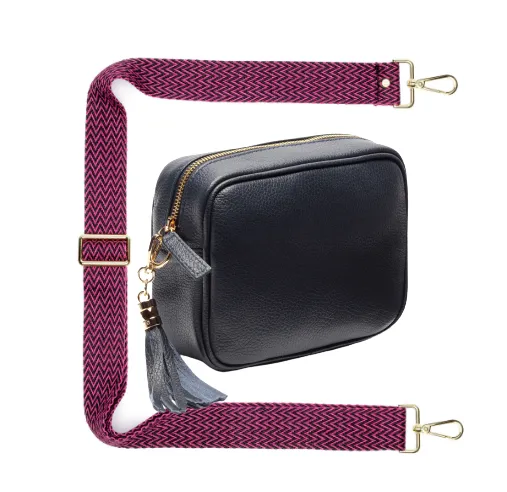 Elie Beaumont Navy Mini Crossbody Bag