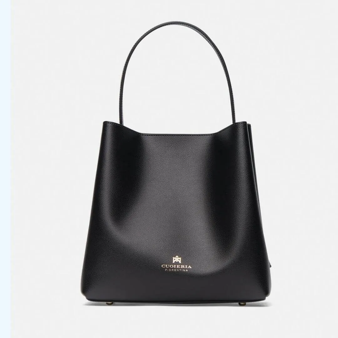 Italian Leather Bucket Bag