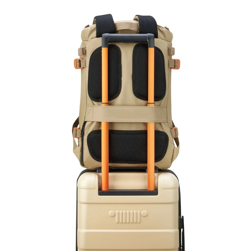 Jeep Cylindrical 17" Laptop Backpack with RFID - Yellow