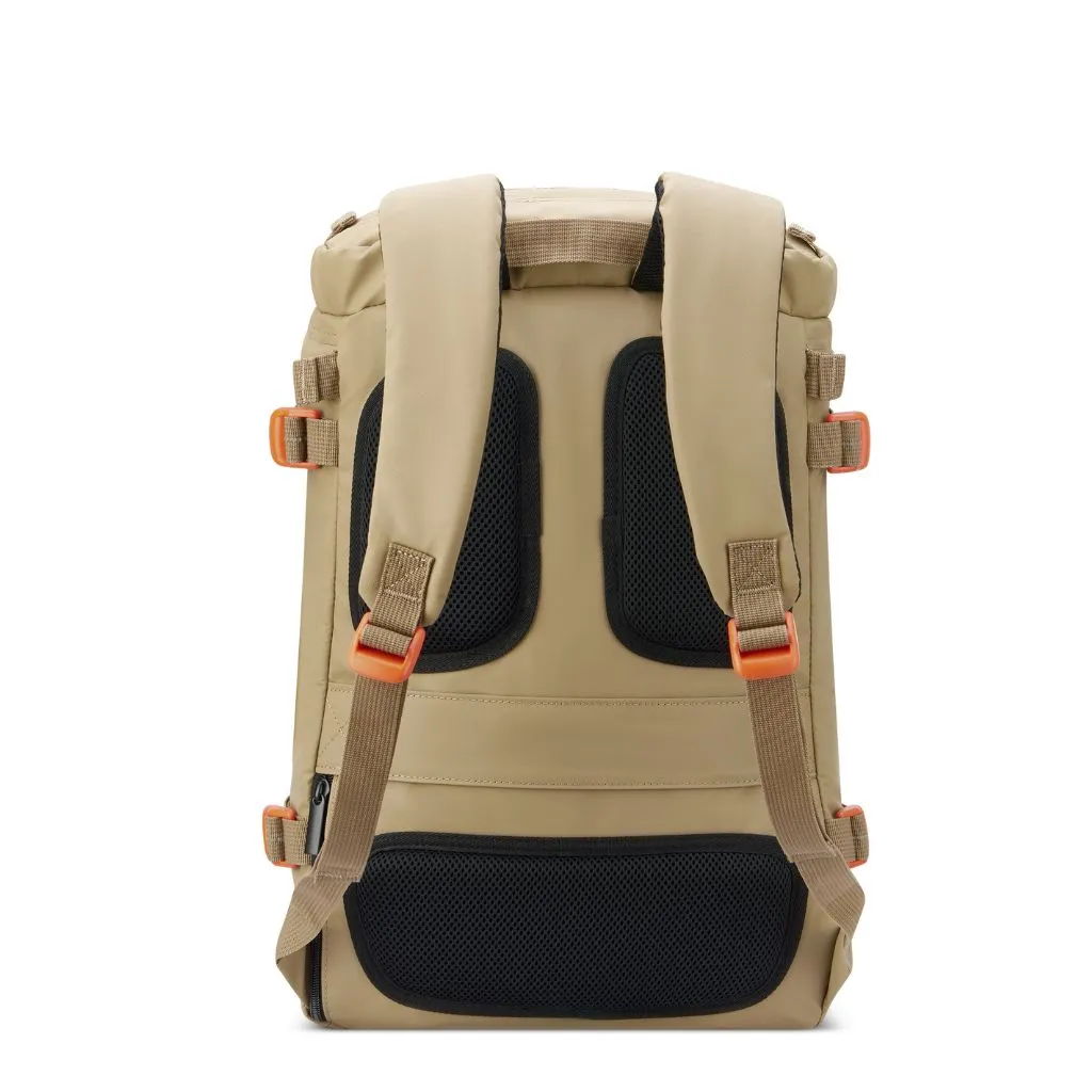 Jeep Cylindrical 17" Laptop Backpack with RFID - Yellow