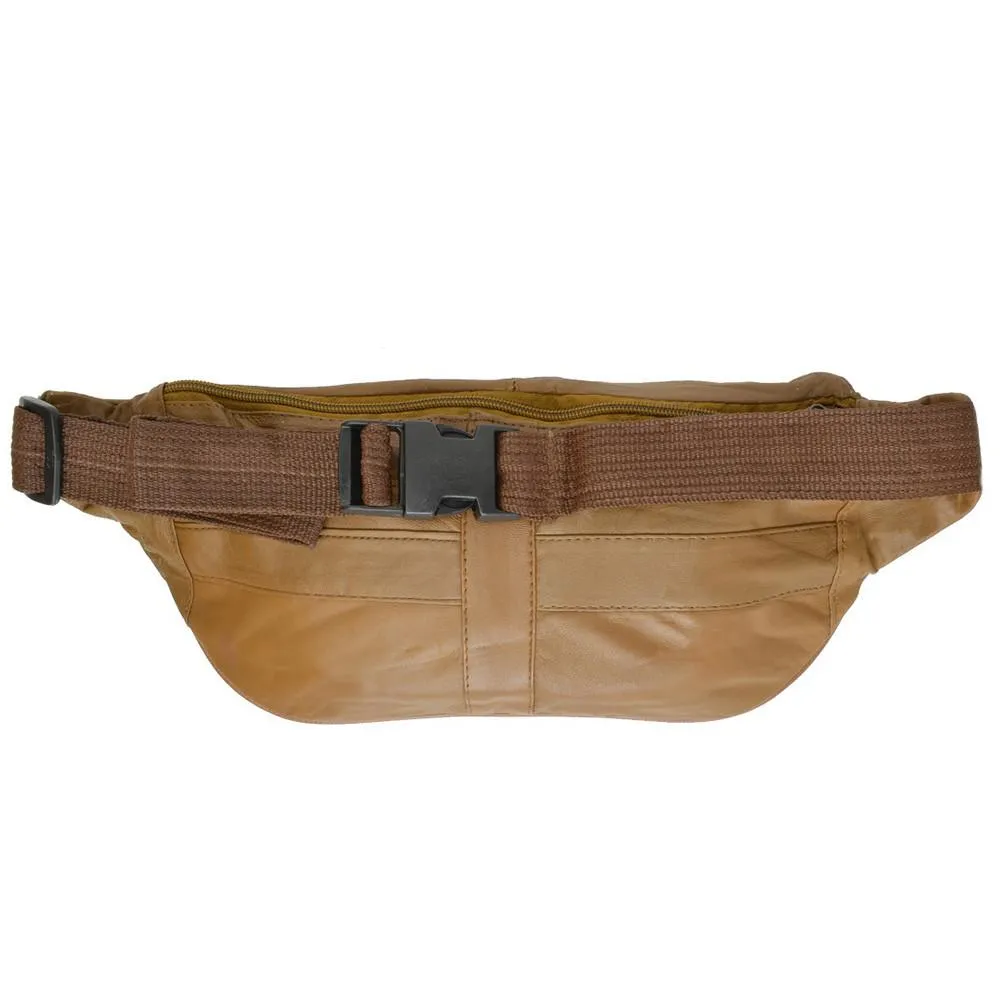 Leather Waist Pouch Perfect for Travel and Everyday Use