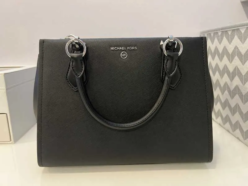 Marilyn Medium Saffiano Leather Satchel