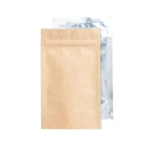 Mylar Barrier Bags Kraft/Clear 1/4oz - 100 Bags