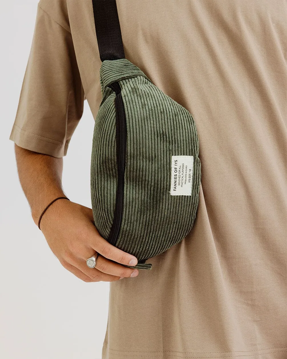 Olive Grey Fanny Pack