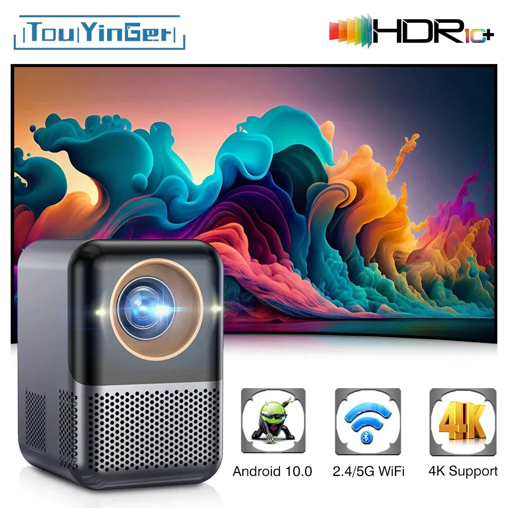 Portable Projector 4K Wifi Android Led Beam Projection Device for Mobile Phone Home Cinema Smart