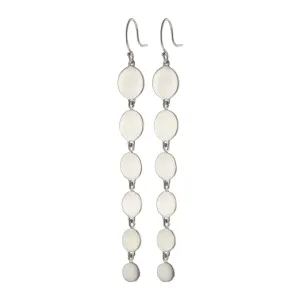 Sterling Silver Graduated Disc Earring