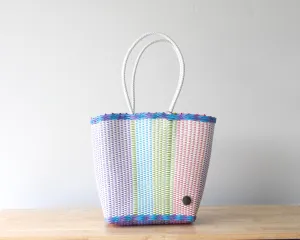 White with pastels colors Tote Bag by MexiMexi